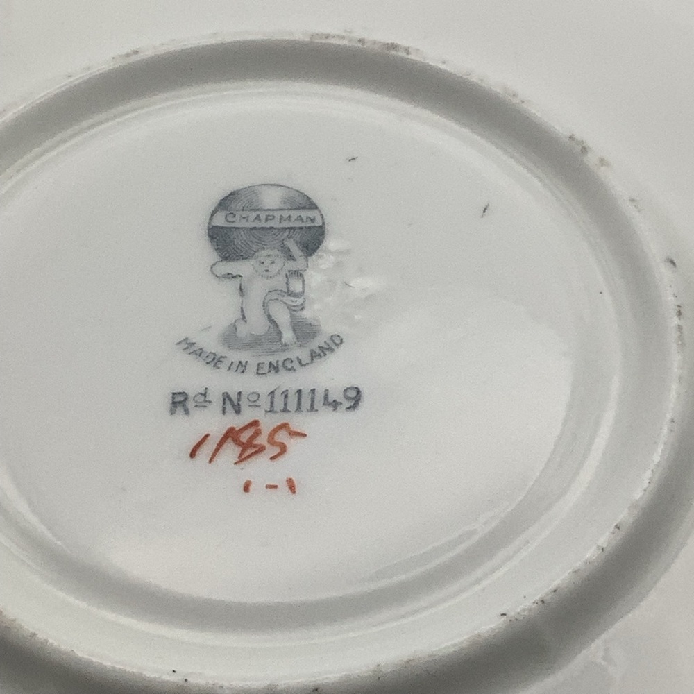 Vintage Chapman England Fluted Teacup and Saucer - Picture 9 of 10